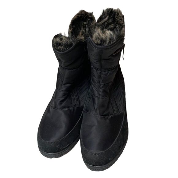 Flexus Spring Step Ernestina Faux Fur Quilted Boots. Size 38(8). - Picture 1 of 15
